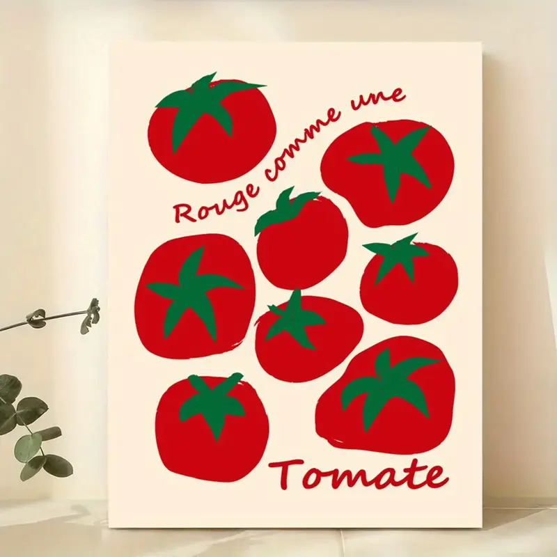 Interior Design Room - Moderne coloré rouge tomates mur Art