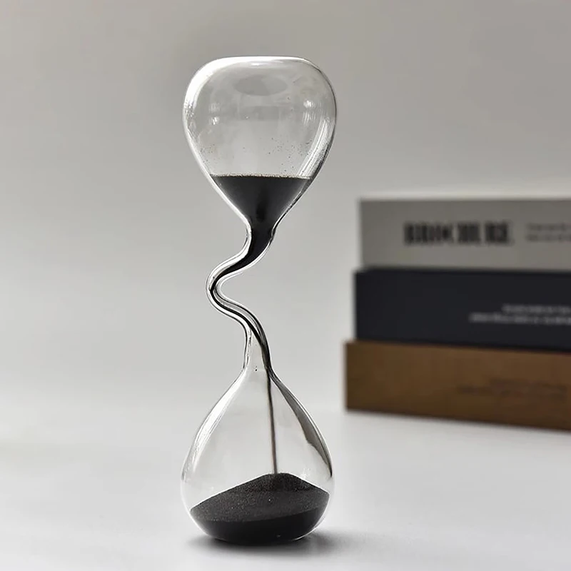 Interior Design Years Of School - Horloge à sable noire au design