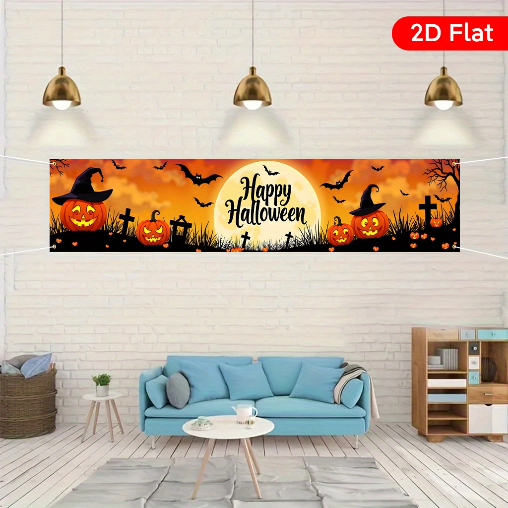 Interior Design Years Of School - Bannière de jardin d'Halloween 1 pièce