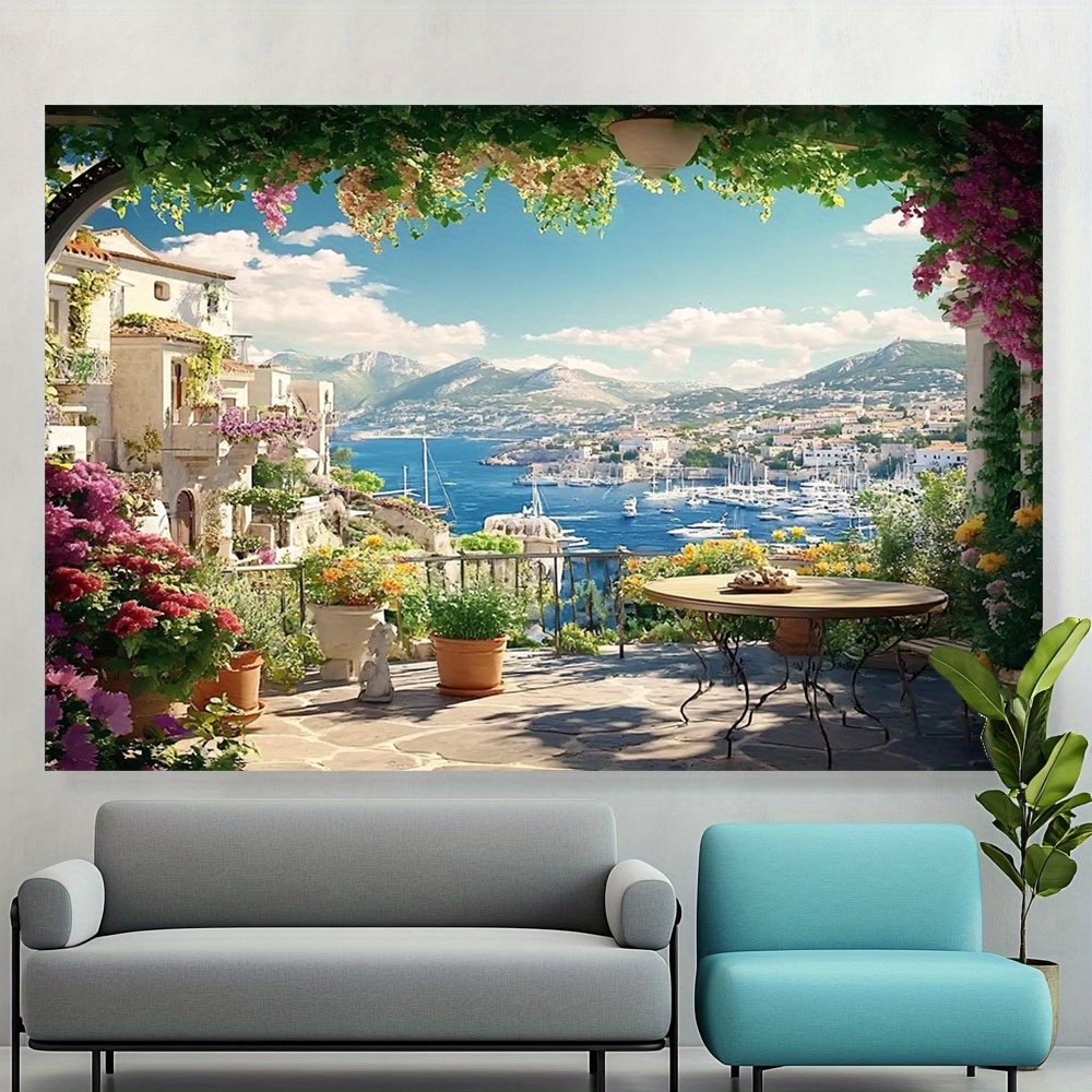 Interior Design Years Of School - Une œuvre bidimensionnelle représentant un jardin
