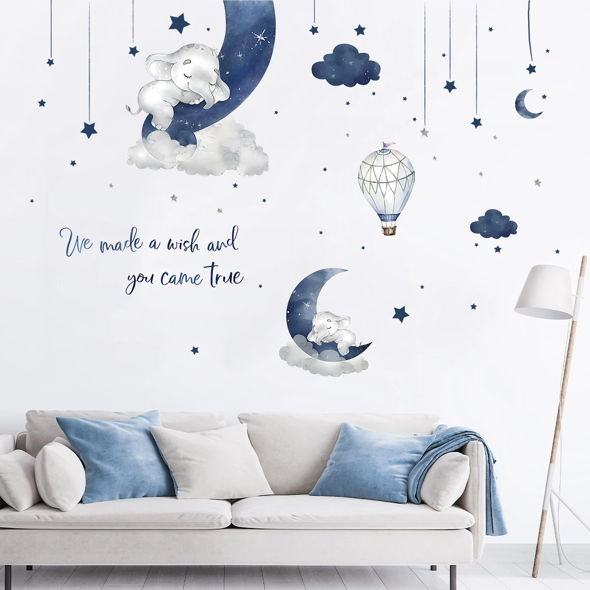 Interior Design Magazine - Autocollant mural Animal éléphant de dessin