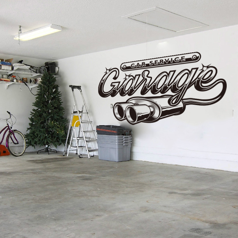 Interior Design Magazine - Autocollant mural de garage de service