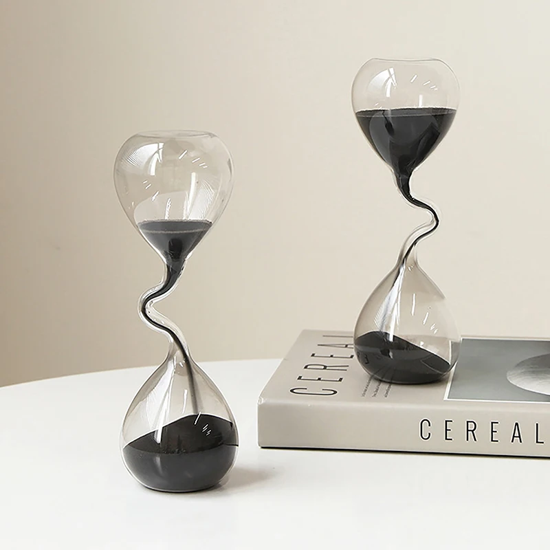 Horloge à sable noire au desig - Interior Design Years Of School avis et prix