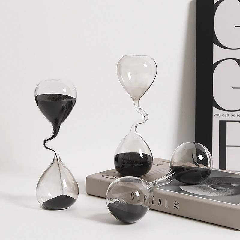 Horloge à sable noire au desig - Interior Design Years Of School avis et prix