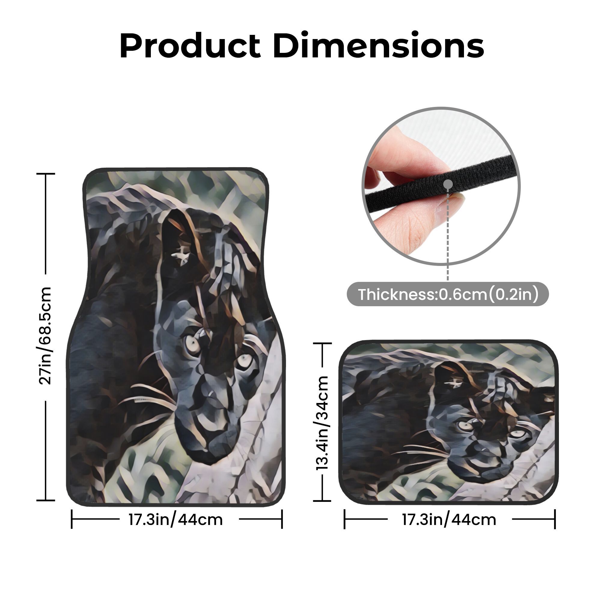 4 pièces Black Panther In Stud - Interior Design Studio avis et prix