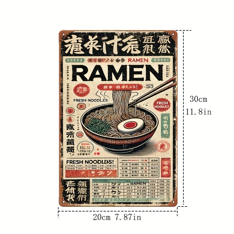 Affiche de ramen japonais rétr - Interior Design Years Of School avis et prix