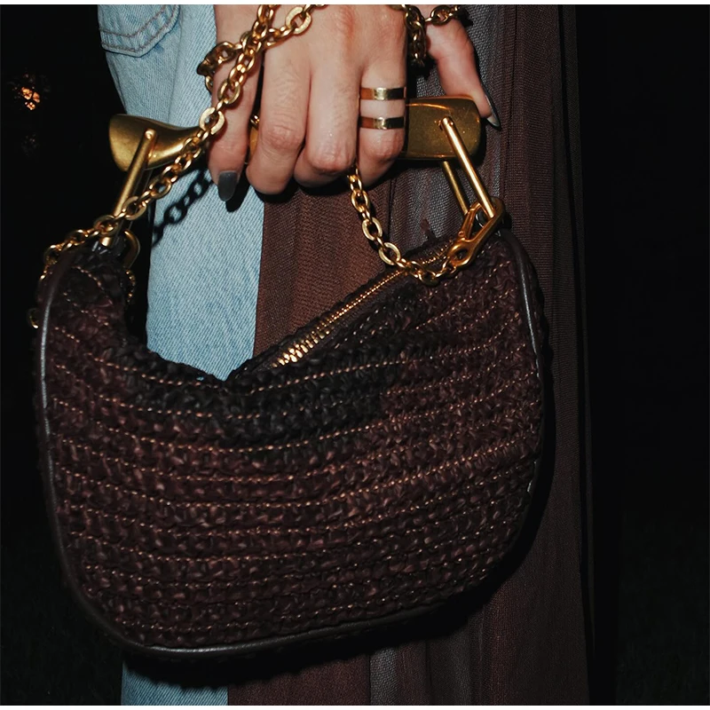 Sac à main tissé à la main ave - Interior Design Gold avis et prix