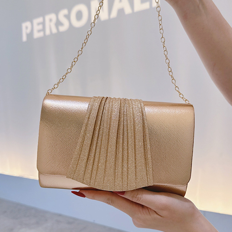 Petite pochette de soirée doré - Interior Design Gold avis et prix